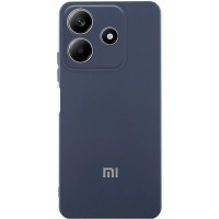 Чохол Silicone Cover Lakshmi Full Camera (AA) with logo для Xiaomi Redmi Note 14 5G Синій / Midnight blue