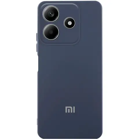 Чохол Silicone Cover Lakshmi Full Camera (AA) with logo для Xiaomi Redmi Note 14 5G Синій / Midnight blue
