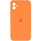 Чохол Silicone Case Square Full Camera Protective (AA) для Apple iPhone 11 (6.1") Помаранчевий / Papaya