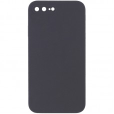 Silicone Case Square Full Camera Protective (AA) NOLOGO для Apple iPhone 7 plus / 8 plus (5.5") Сірий / Dark Gray
