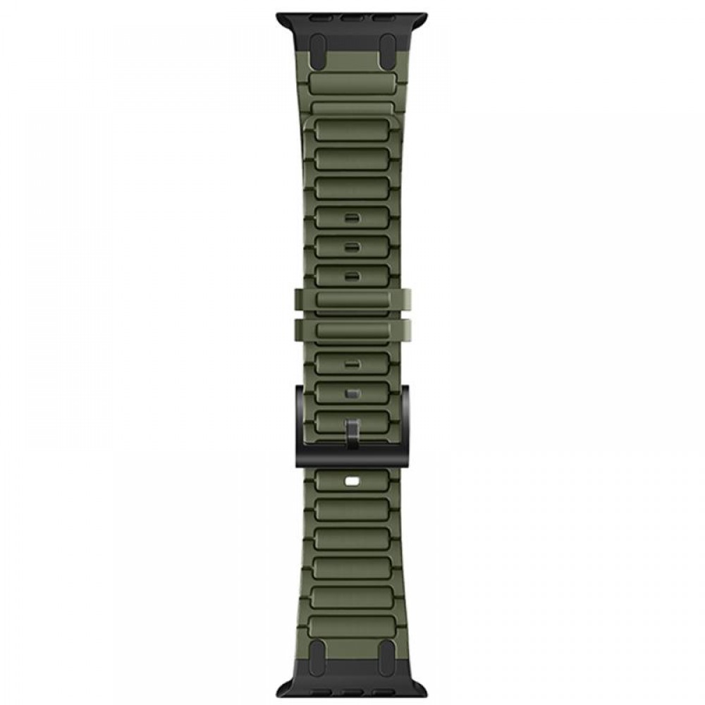 Ремінець Hoco WA35 Emir series thickened silicone strap для Apple watch 38/40/41mm Army Green