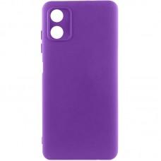 Чохол TPU GETMAN Liquid Silk Full Camera для Motorola Moto G04 / E14 Фіолетовий / Purple
