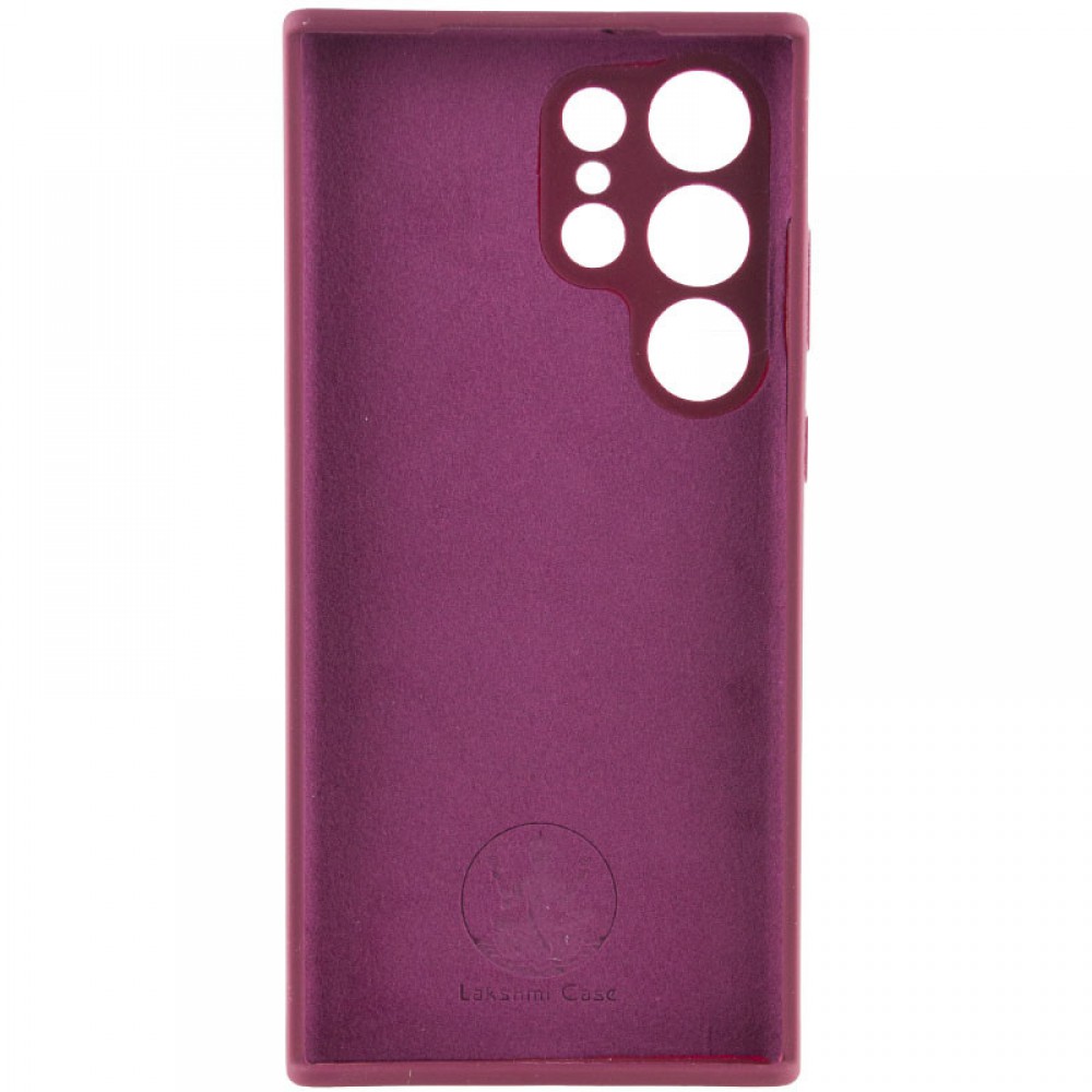 Чохол Silicone Cover Lakshmi Full Camera (AAA) для Samsung Galaxy S23 Ultra Бордовий / Plum