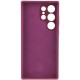 Чохол Silicone Cover Lakshmi Full Camera (AAA) для Samsung Galaxy S23 Ultra Бордовий / Plum