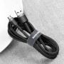 Дата кабель Baseus Cafule MicroUSB Cable 2.4A (1m) (CAMKLF-B) Сірий / Чорний
