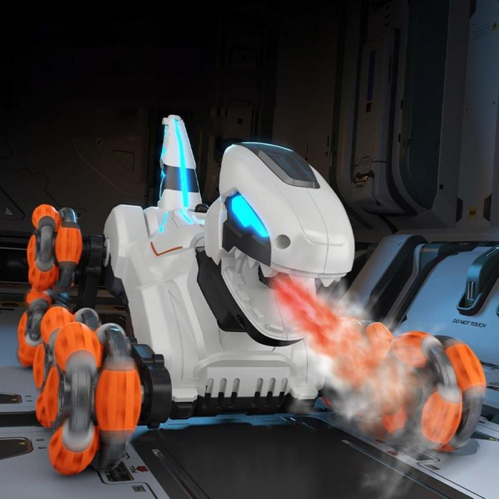 Детский восьмиколесный динозавр на радиоуправлении SHT 2590 2.4G (with 2 remote)