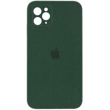 Чохол Silicone Case Square Full Camera Protective (AA) для Apple iPhone 11 Pro (5.8") Зелений / Cyprus Green