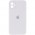 Чохол Silicone Case Square Full Camera Protective (AA) для Apple iPhone 11 (6.1") Білий / White