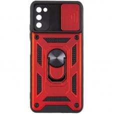Чохол Ummi Camshield Serge Ring для Samsung Galaxy A03s Червоний