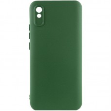 Чохол Silicone Cover Lakshmi Full Camera (A) для Xiaomi Redmi 9A Зелений / Dark green