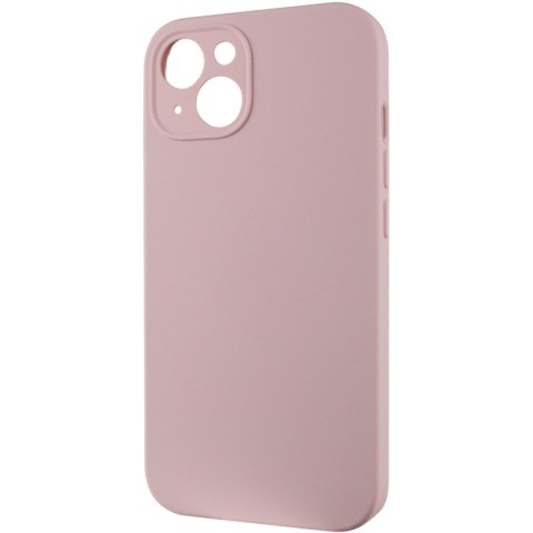 Чохол Silicone Case Full Camera Protective (AA) NO LOGO для Apple iPhone 13 (6.1") Рожевий / Chalk Pink