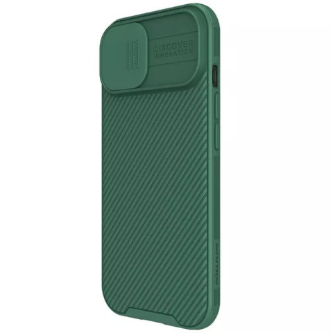 Карбонова накладка Nillkin CamShield Pro для Apple iPhone 15 (6.1") Deep Green