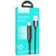 Дата кабель Hoco U125 Benefit 2.4A USB to Lightning with display (1.2m) Black