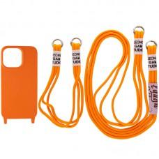 Чохол TPU two straps California для Apple iPhone 12 Pro / 12 (6.1") Помаранчевий