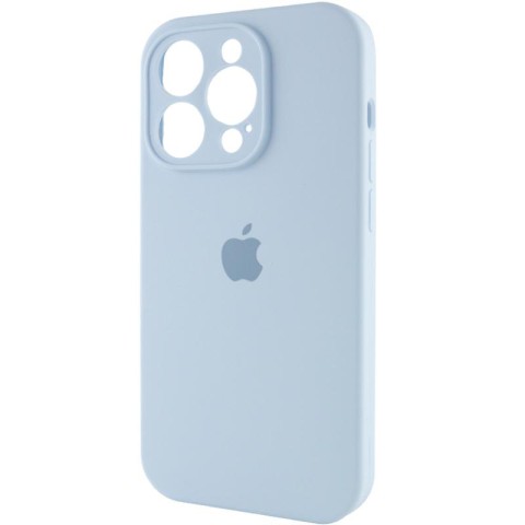Чохол Silicone Case Full Camera Protective (AA) для Apple iPhone 15 Pro (6.1") Блакитний / Sweet Blue