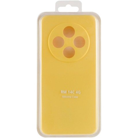 Чохол Silicone Cover Lakshmi Full Camera (AA) для Xiaomi Redmi 14C / Poco C75 Жовтий / Flash