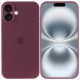 Чохол Silicone Case Full Camera Protective (AA) для Apple iPhone 16 Plus (6.7") Бордовий / Plum