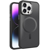 Чохол TPU+PC Carbon Mirage with MagSafe для Apple iPhone 15 Pro Max (6.7") Black