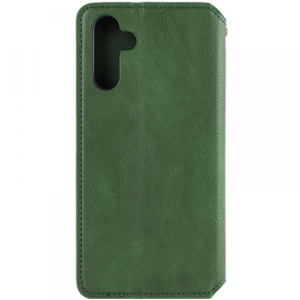 Шкіряний чохол-книжка GETMAN Cubic (PU) для Samsung Galaxy A17 4G/5G Зелений