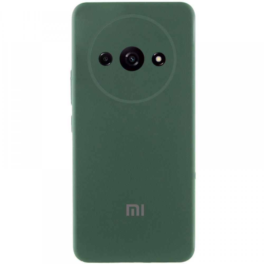 Чохол Silicone Cover Lakshmi Full Camera (AAA) with Logo для Xiaomi Redmi A3 Зелений / Cyprus Green