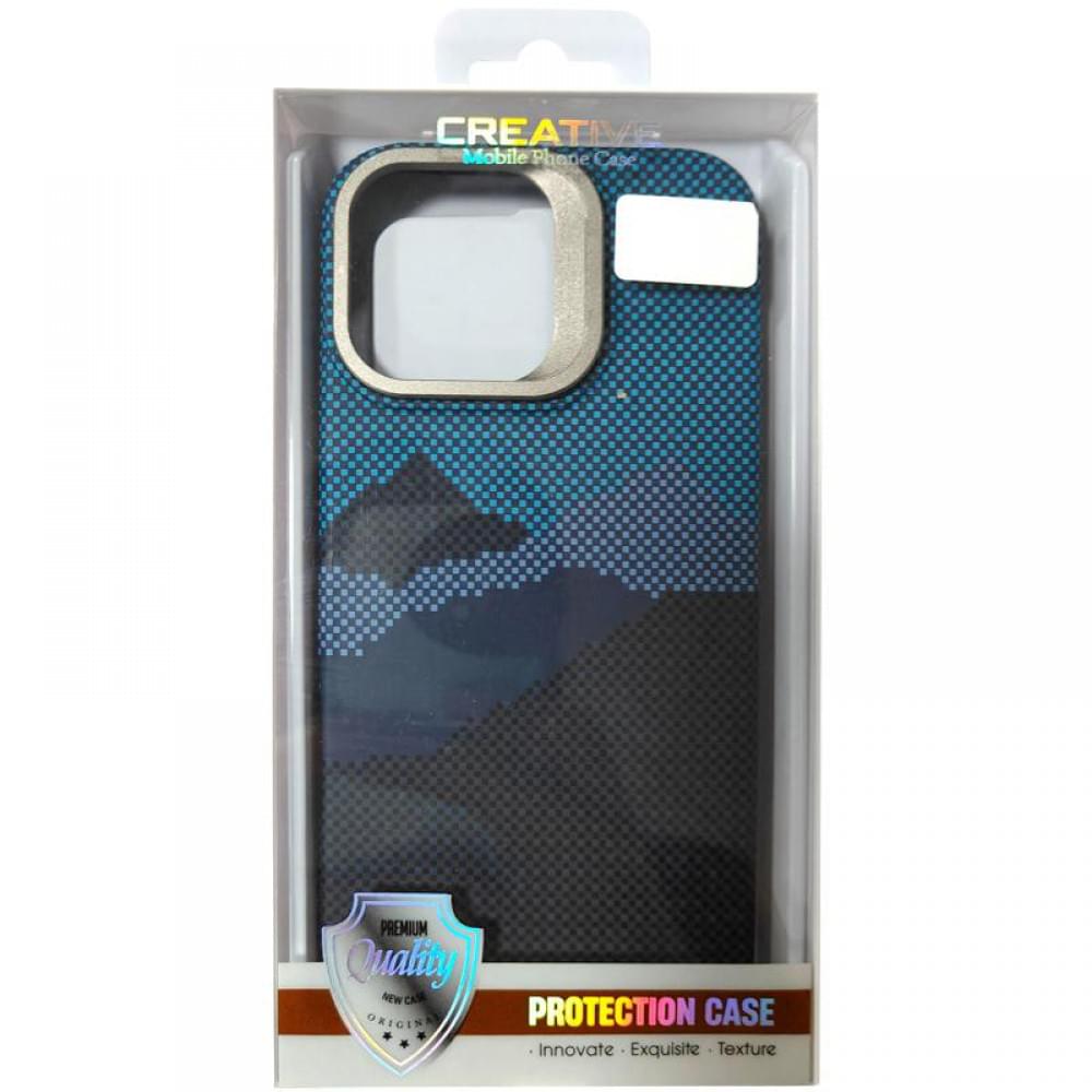 TPU чохол Pixel Craft with MagSafe для Apple iPhone 16 Pro (6.3") Mountain Blue