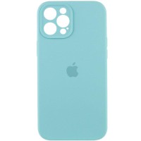 Чохол Silicone Case Full Camera Protective (AA) для Apple iPhone 12 Pro Max (6.7") Бірюзовий / Marine Green