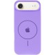 Чохол Silicone Case Full Protective (AA) V2 with MagSafe для Apple iPhone 17 Air (6.5") Бузковий / Dasheen