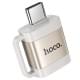 Перехідник Hoco UA31C OTG Type-C male to USB female Gray