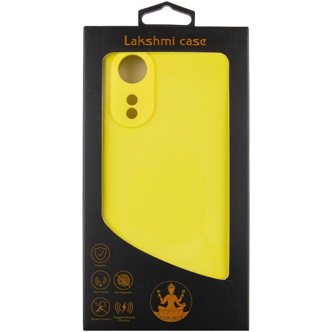 Чохол Silicone Cover Lakshmi Full Camera (AAA) для Oppo A78 4G Жовтий / Yellow