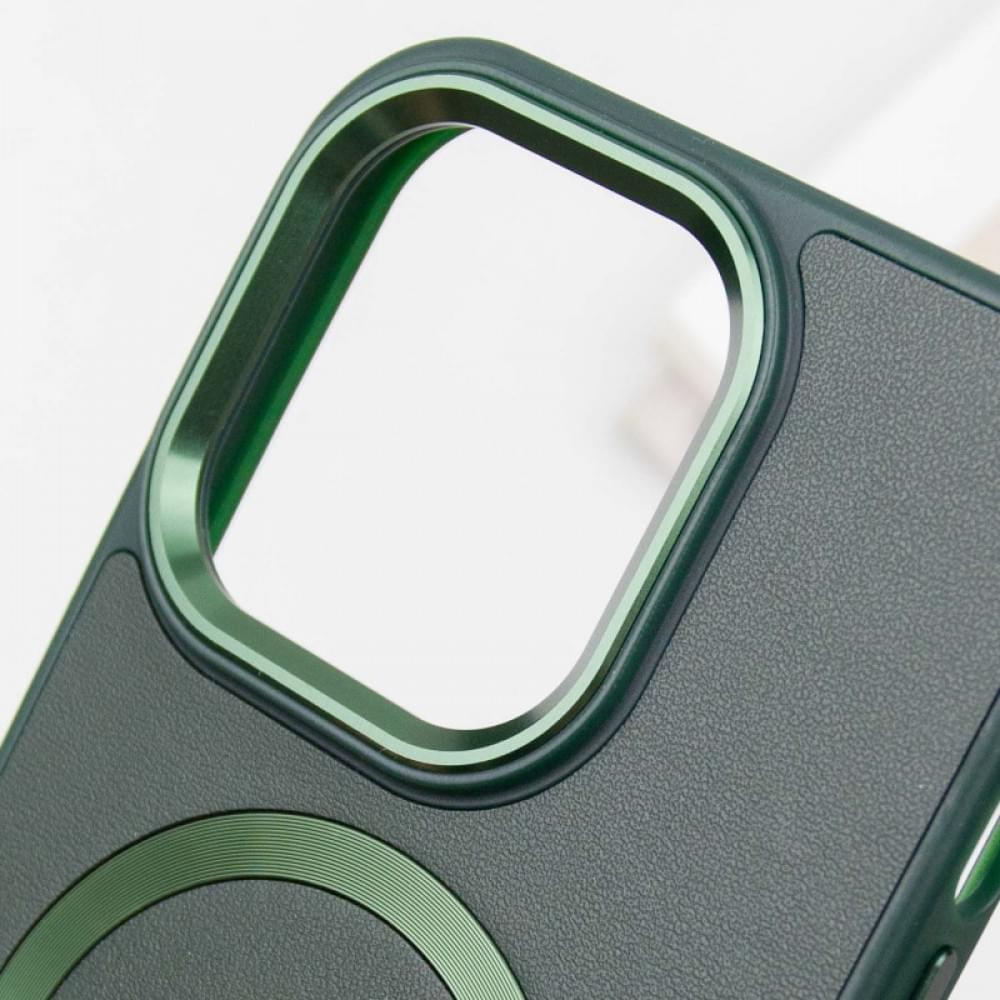 Шкіряний чохол SnapCase with MagSafe для Apple iPhone 16 Pro (6.3") Green