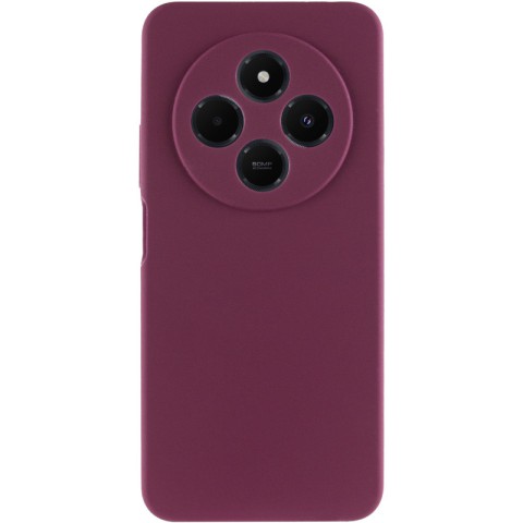 Чохол Silicone Cover Lakshmi Full Camera (AAA) для Xiaomi Redmi 14C / Poco C75 Бордовий / Plum
