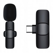 Мікрофон петличний для телефону K9 Bluetooth 2in1 USB-C Black