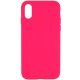 Чохол Silicone Case Full Protective (AA) NO LOGO для Apple iPhone XS Max (6.5") Рожевий / Barbie pink