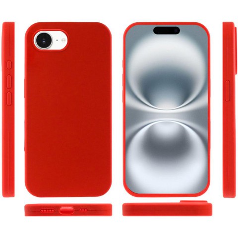 Чохол Silicone Case Full Protective (AA) NO LOGO для Apple iPhone 16e (6.1") Червоний / Red