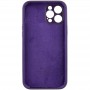 Чохол Silicone Case Full Camera Protective (AA) для Apple iPhone 12 Pro Max (6.7") Фіолетовий / Elderberry / PVH
