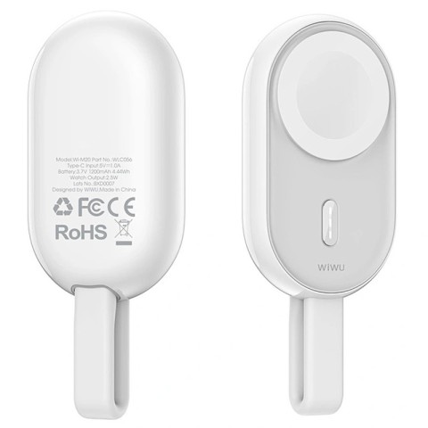 Портативний ЗП Power Bank WIWU Wi-M20 For Apple Watch 1200 mAh White