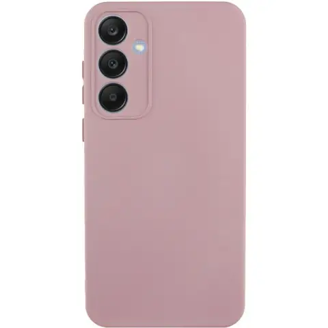 Чохол TPU GETMAN Liquid Silk Full Camera для Samsung Galaxy S24 Рожевий / Pink Sand