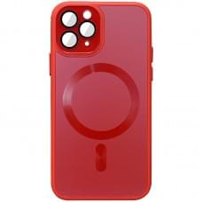 Чохол TPU+Glass Sapphire Midnight with MagSafe для Apple iPhone 14 Pro (6.1") Червоний / Red