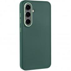 TPU чохол Bonbon Metal Style для Samsung Galaxy S24+ Зелений / Pine green