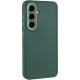TPU чохол Bonbon Metal Style для Samsung Galaxy S24+ Зелений / Pine green