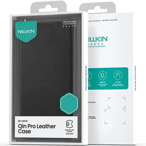 Шкіряний чохол-книжка Nillkin Qin Pro Camshield для Apple iPhone 17 Air (6.5") Black