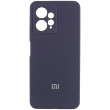 Чохол Silicone Cover Lakshmi Full Camera (AA) with logo для Xiaomi Redmi Note 12 4G Синій / Midnight blue