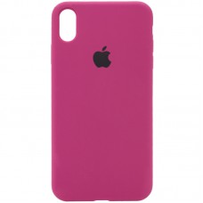 Чохол Silicone Case Full Protective (AA) для Apple iPhone XS Max (6.5") Бордовий / Maroon