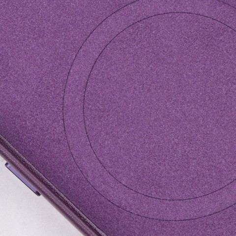 Шкіряний чохол Leather Case (AAA) with MagSafe and Animation для Apple iPhone 13 (6.1") Dark Cherry