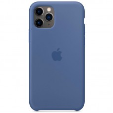 Чохол Silicone case (AAA) для Apple iPhone 11 Pro Max (6.5") Синій / Linen Blue