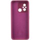 Чохол Silicone Cover Lakshmi Full Camera (AAA) для Xiaomi Redmi 12C Бордовий / Plum