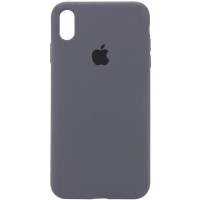 Чохол Silicone Case Full Protective (AA) для Apple iPhone XS Max (6.5") Сірий / Dark Gray