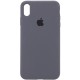 Чохол Silicone Case Full Protective (AA) для Apple iPhone XS Max (6.5") Сірий / Dark Gray