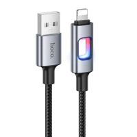 Дата кабель Hoco U144 New USB to Lightning 2.4A (1.2m) Black
