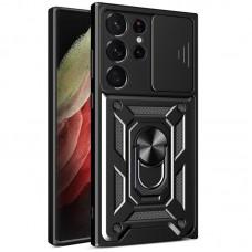 Ударостійкий чохол Camshield Serge Ring для Samsung Galaxy S25 Ultra Чорний